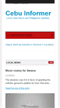 Mobile Screenshot of cebuinformer.com
