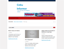 Tablet Screenshot of cebuinformer.com